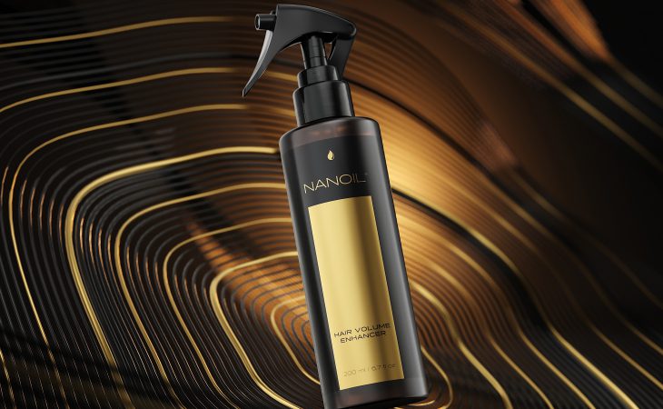 nanoil spray pentru păr cu aspect mai voluminos